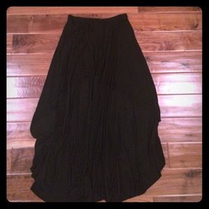 Brandy Melville high to low black maxi skirt.