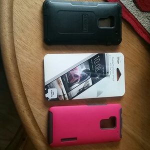 Htc one max defender case and pink case