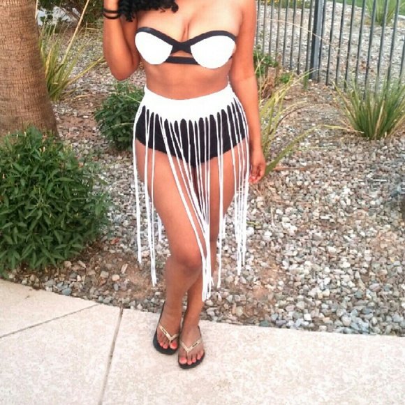 Swim cover up skirt