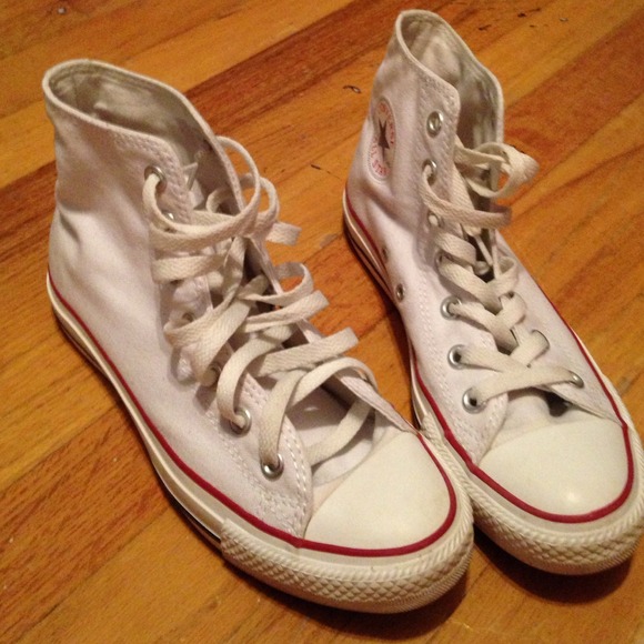 White Hi-Top Converse