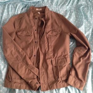 Lands' End Canvas Motocross Jacket Brown