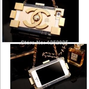 Brand new luxury Chanel Gold iPhone case