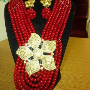 Coral beads necklace  **Sold**