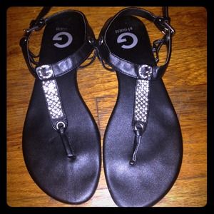 Black Guess Sandals