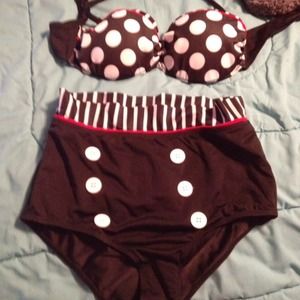 Small/Medium High Waist Bathing suit