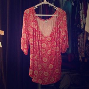 XXL Red light weight 3/4 sleeve shirt