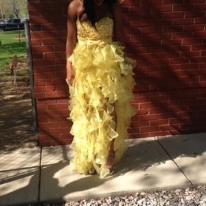 Yellow Sherri Hill dress