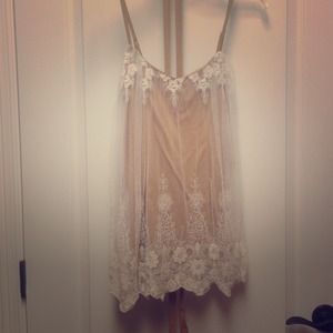 Brown lace top