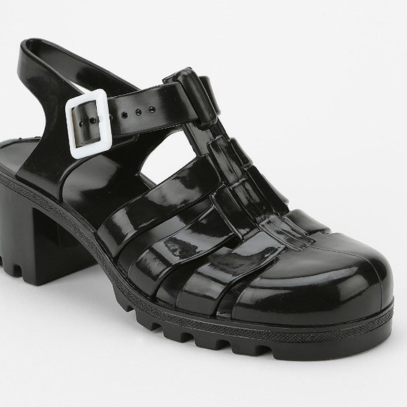 Fisherman jelly chunky heel sandal 7