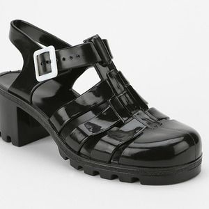 Fisherman jelly chunky heel sandal 7