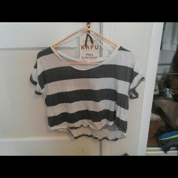 Striped crop top