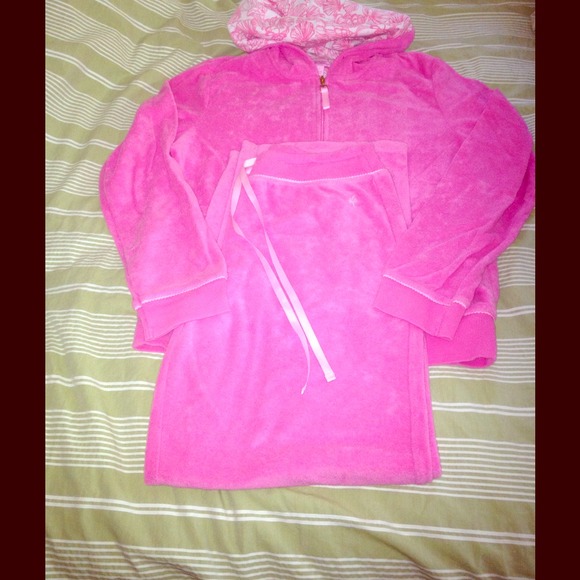 LILLY PULITZER terry hoodie and drawstring pants