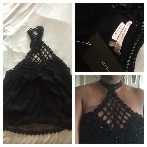 BCBGMaxAzria Tops - BcBG size large crochet halter