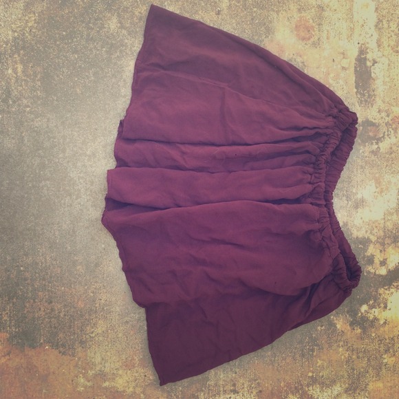 Maroon brandy Melville skirt