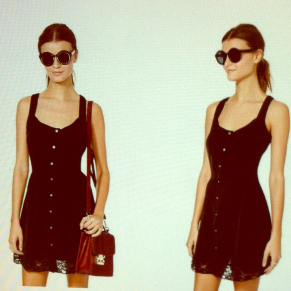 Nasty gal black Lacie tank dress small