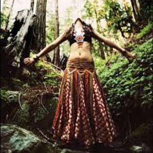 Bohemian Floral Maxi Skirt