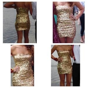 Gold dress! Size small
