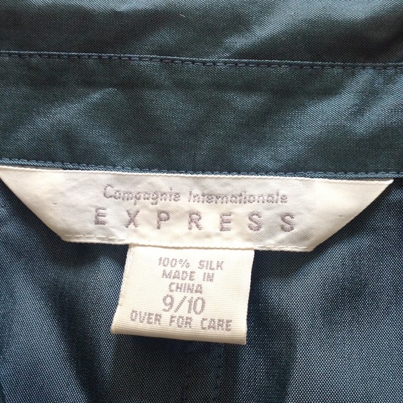 100% Silk Blouse -Campagnie Internationale Express - Picture 2 of 4