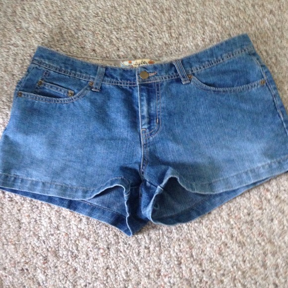 Denim shorts