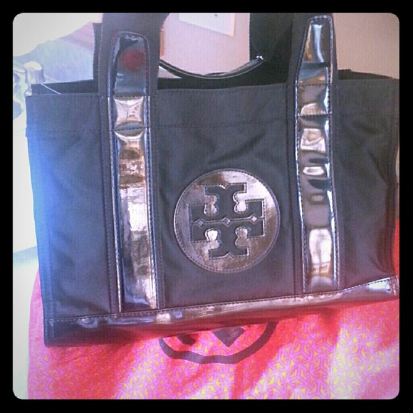 Authentic Tory Burch Mini Nylon Tote