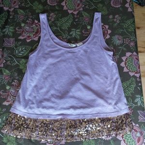 Sequin crop top