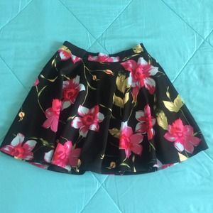 Floral skater skirt