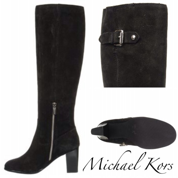 WAS $200!!๐ NEW MICHAEL Kors black leather boots - Picture 3 of 4