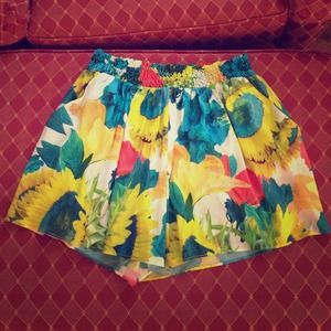 Alice and Olivia silk shorts