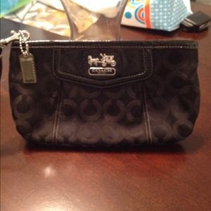 Black Coach wristlet❗️reduced price ❗️
