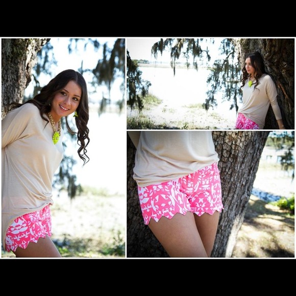 Hot pink shorts