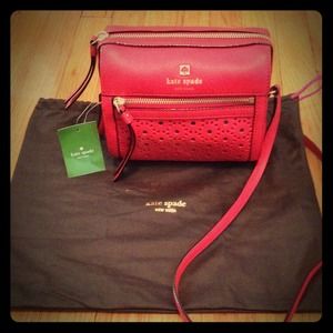 Reserved Authentic NWT Kate Spade red Looloo purse