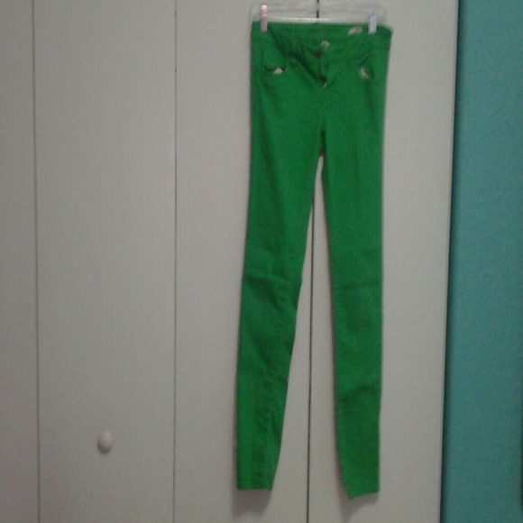 Green jeans