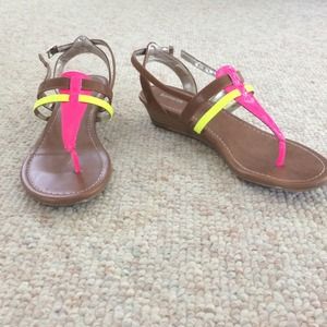 Cute neon sandals