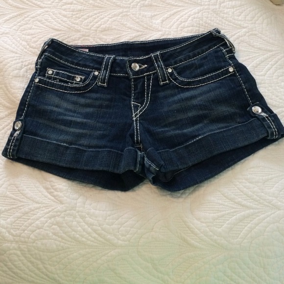 True Religion denim shorts size 27