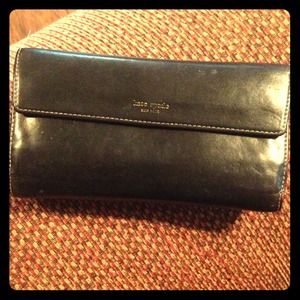 Kate Spade black leather wallet