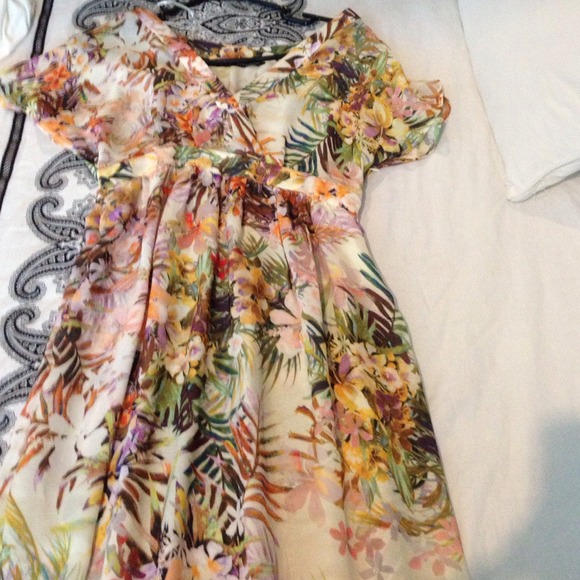Zara floral print Maxi dress