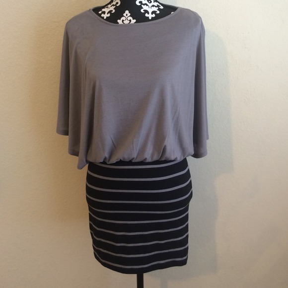 Grey and Black dress