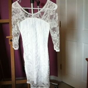 White lace dress (reduced)