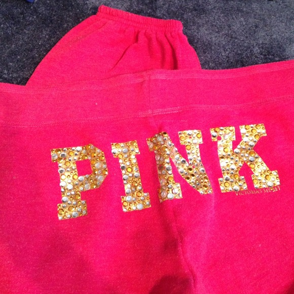 *bundled* Pink cropped sweatpants