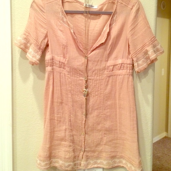 🚫SOLD🚫Free People inspired Blush  colored top