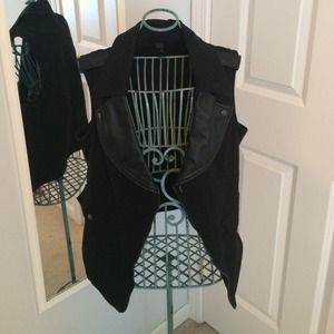 Black Leather Vest