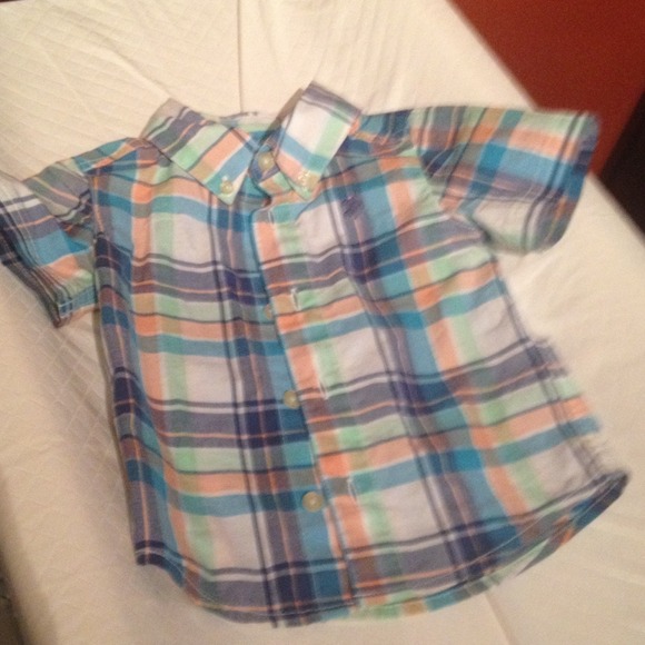 Boys 12 mos plaid shirt