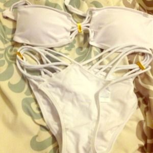 White strappy vs bikini