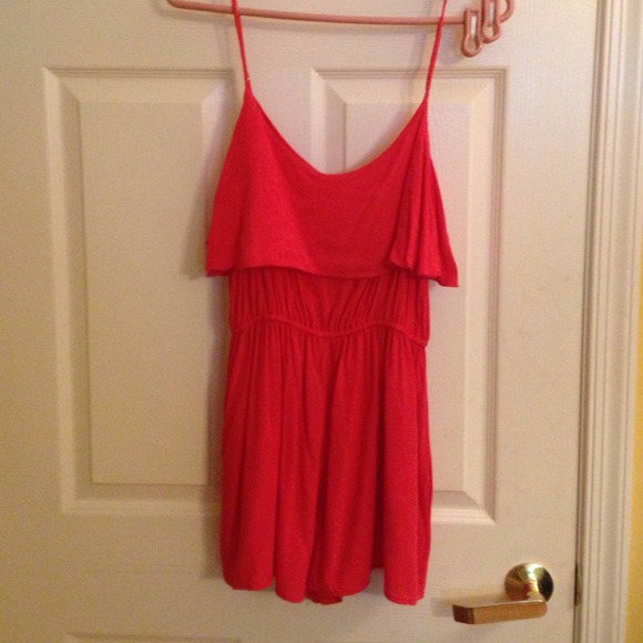 Xhilaration Coral Pink Romper