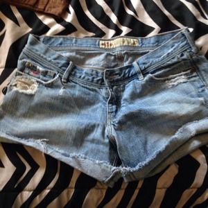 Denim hollister shorts