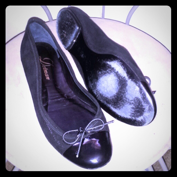 Delman ballet flats size 8 black