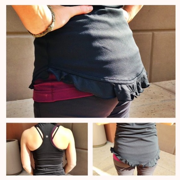 ⛔️TRADED⛔️Lululemon Ruffled Up Tank SE Black