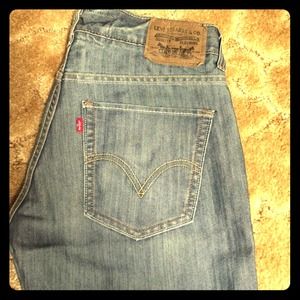 Men's Levi's 511 "skinny" metallic blue denim jean