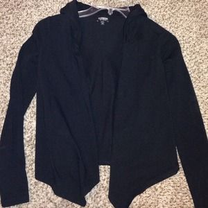 Express Open Hooded Cardigan