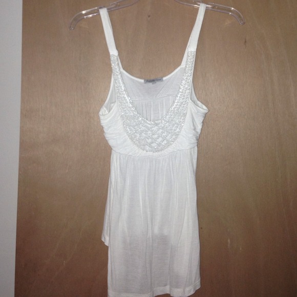 Beautiful beaded and rouged top